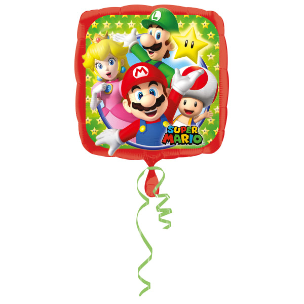 colorful square super mario bros balloon
