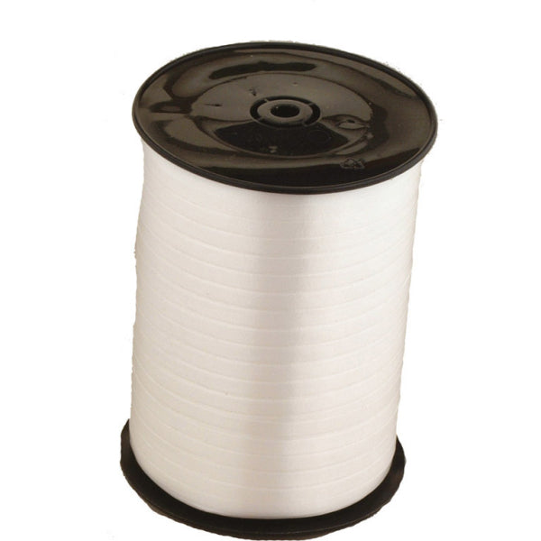 white balloon ribbon