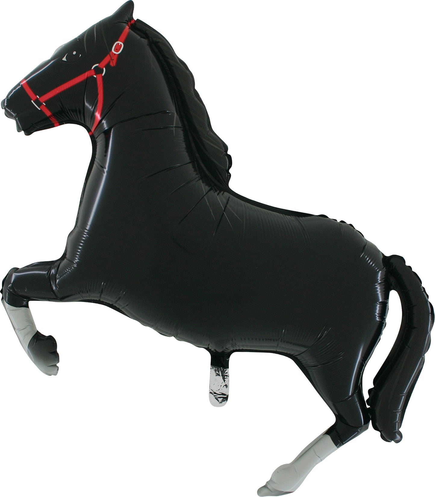 black horse shaped balloon