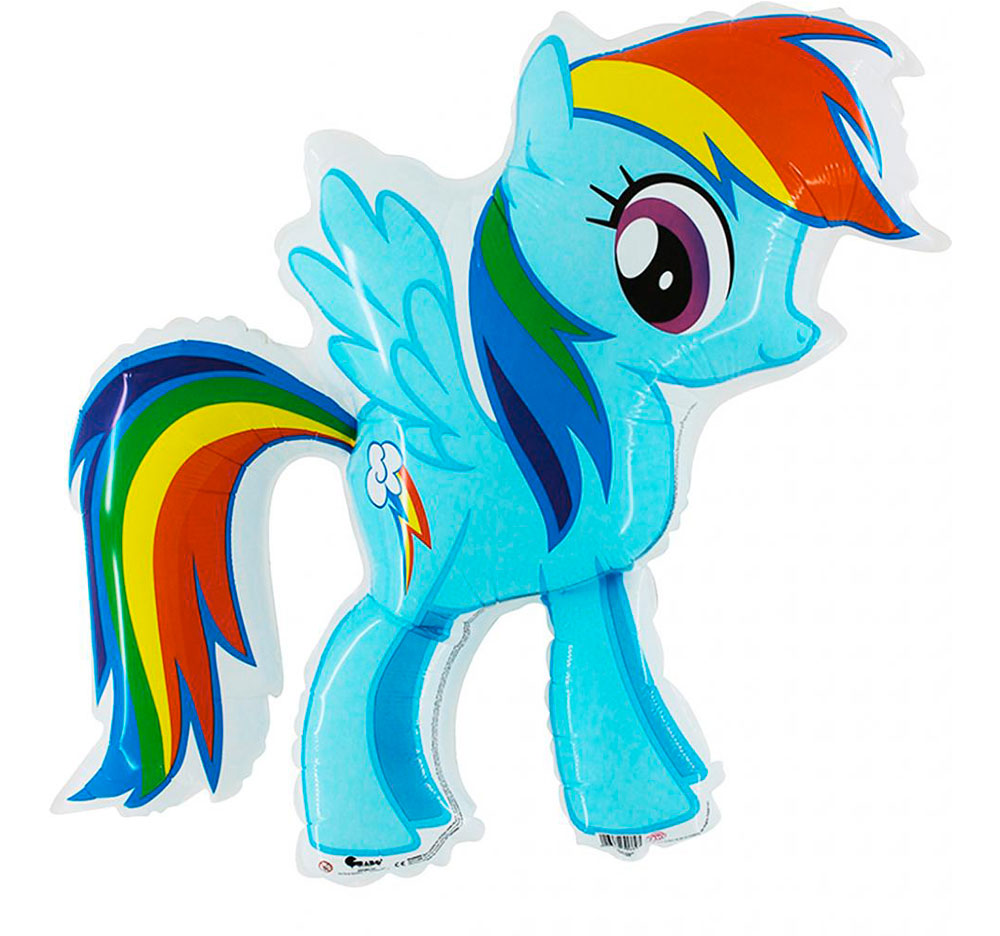 my little pony shaped balloon Rainbow Dash