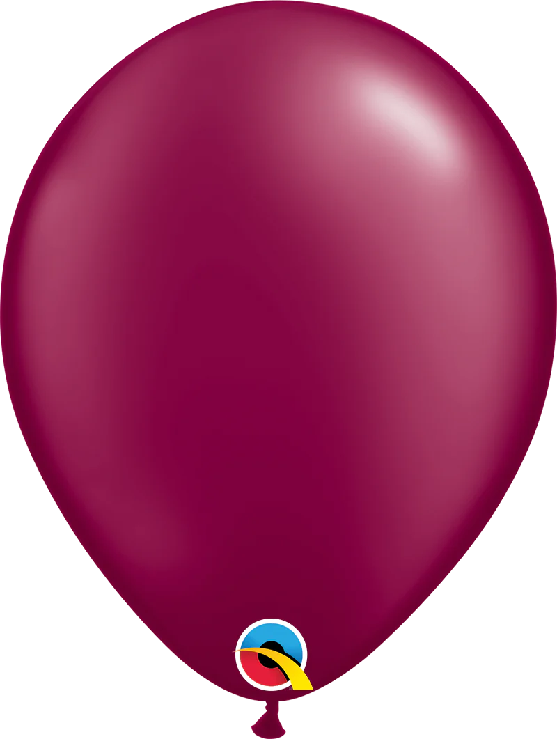 pearl burgundy red balloon