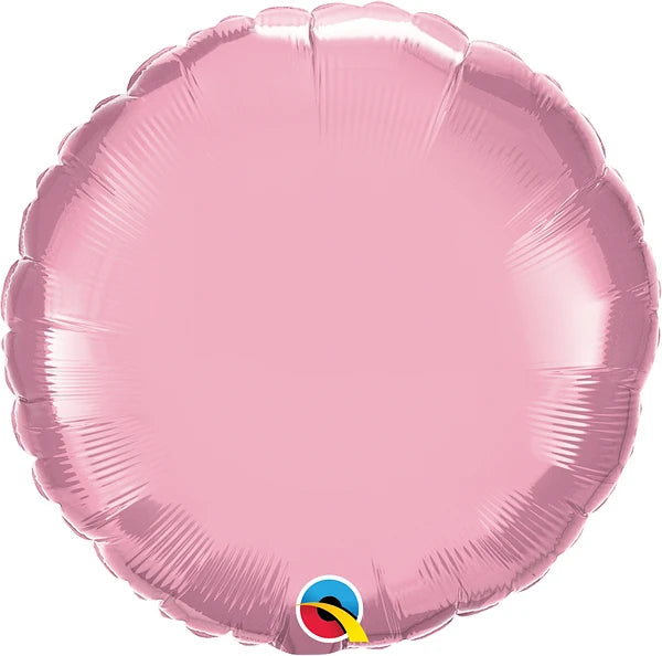 round pearl pink, light pink, pastel pink balloon