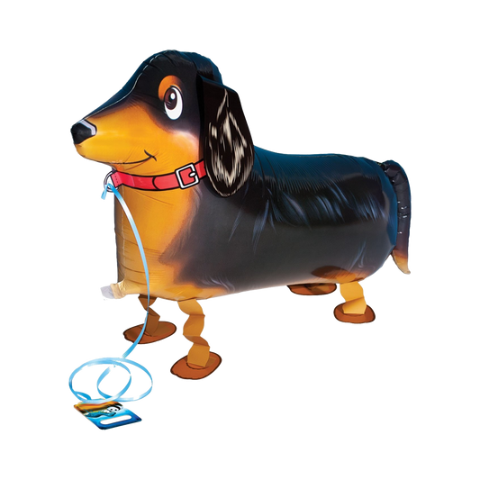 dachshund dog shaped walking balloon, airwalker