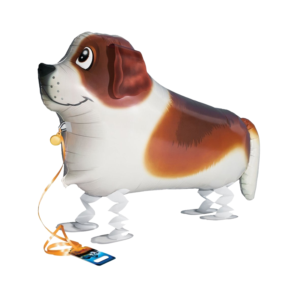 saint bernard dog shaped walking balloon, airwalker