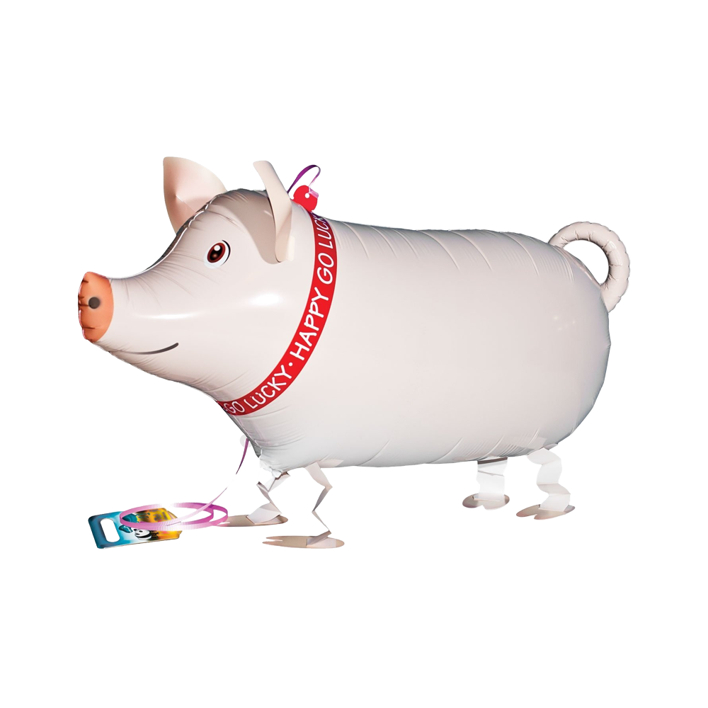 pig shaped walking balloon, airwalker