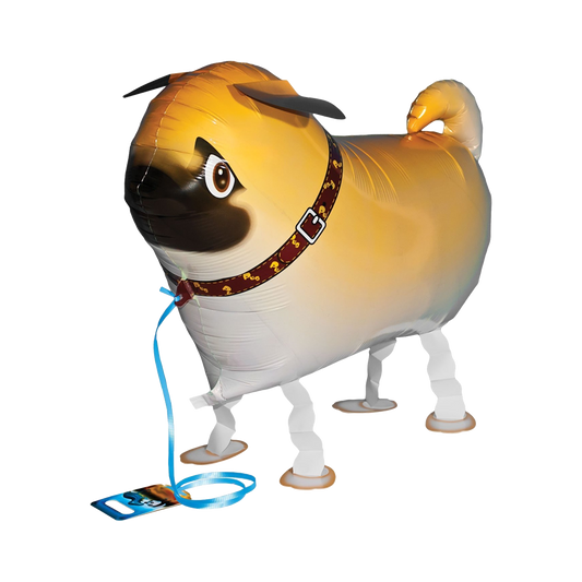 pug dog shaped walking balloon, airwalker