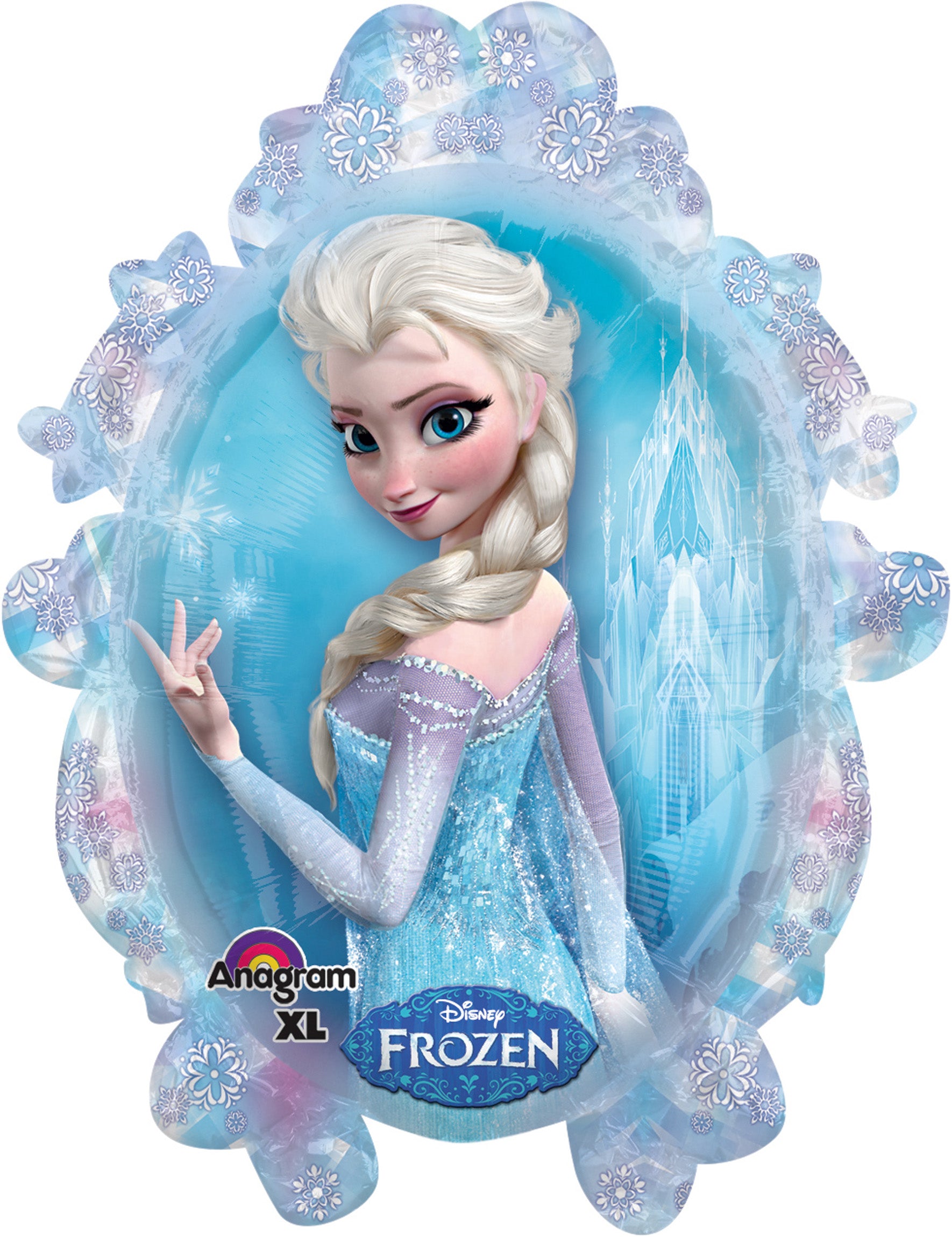 frozen mirror shaped balloon