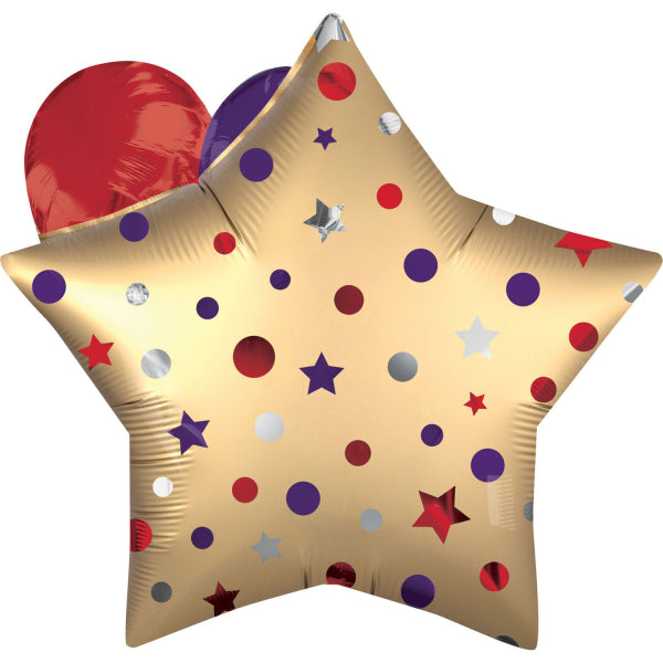 HappyBday Stern Geburtstag Ballons P60