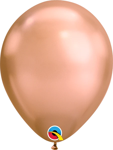 chrome rose gold balloon