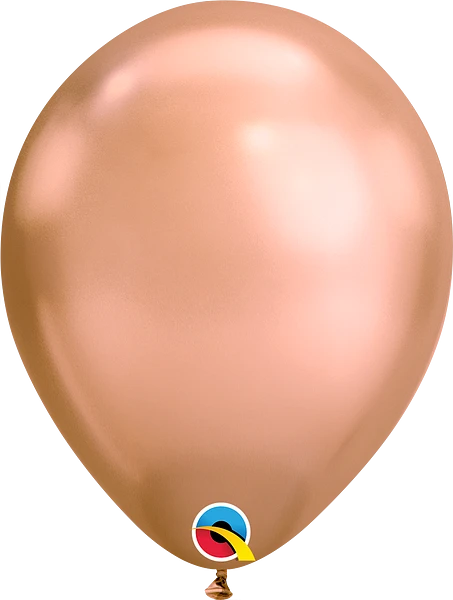 chrome rose gold balloon