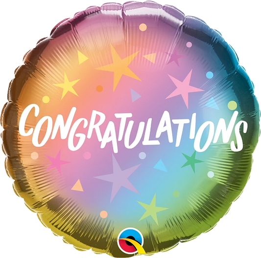 colorful congratulations balloon