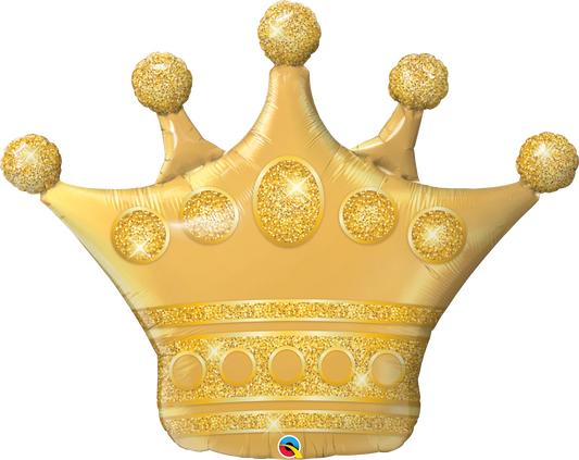 gold crown shaped balloon