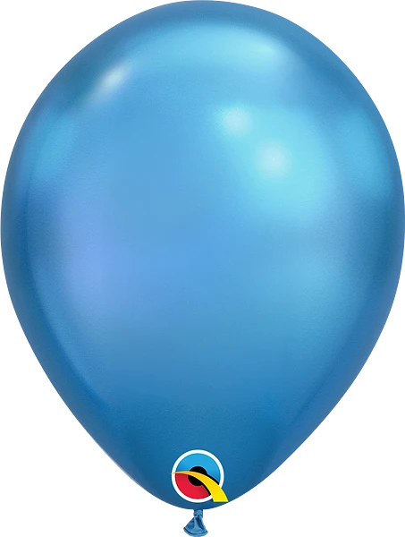 chrome blue balloon
