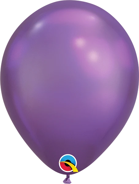 chrome purple balloon