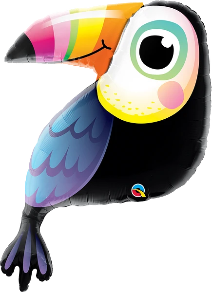 colorful toucan shaped balloon