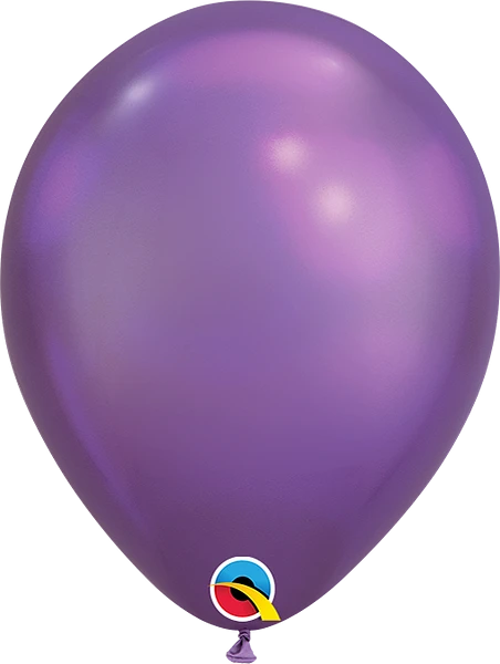 chrome purple balloon