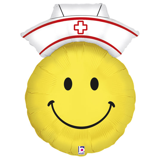 smiley nurse shaped balloon
