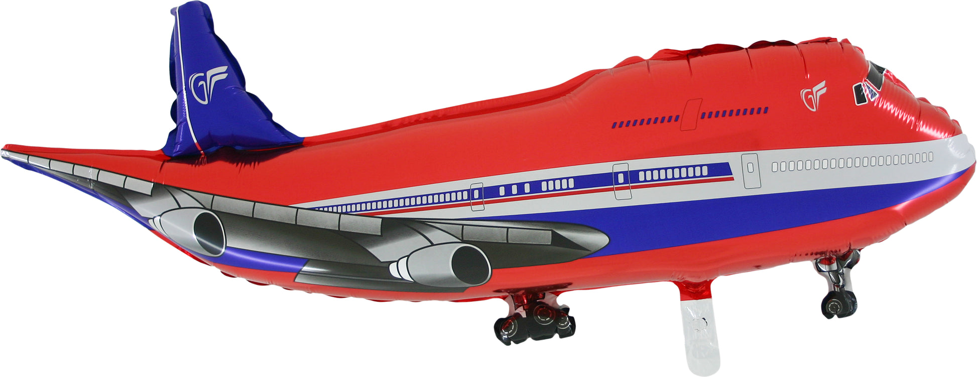 red airplane shaped balloon