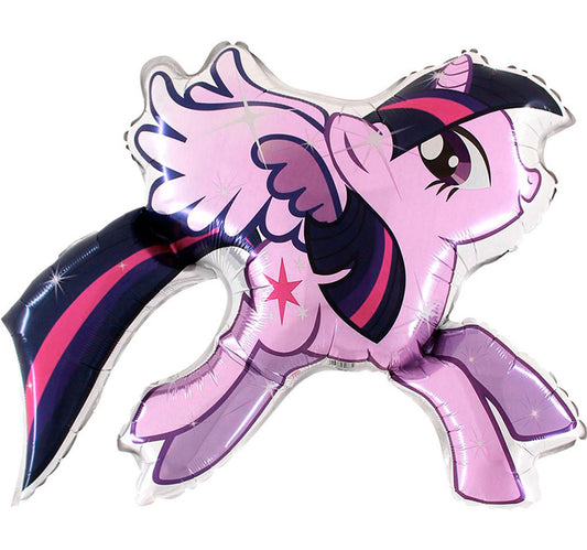 my little pony shaped balloon twilight pink