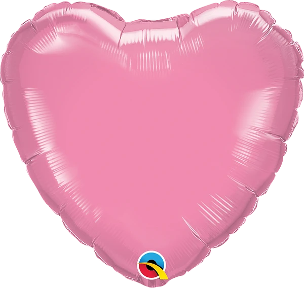 rose, light pink heart shaped balloon