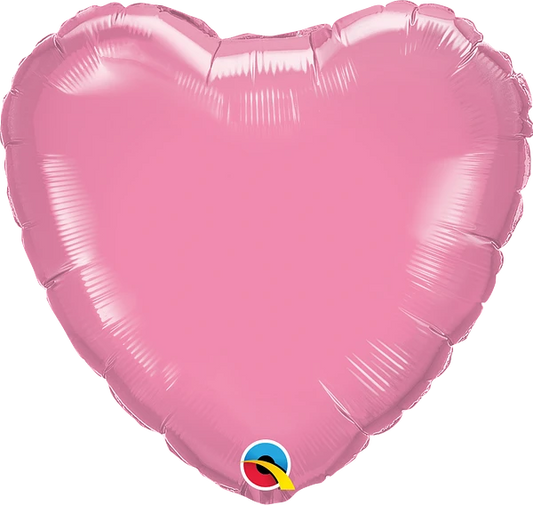 rose, light pink heart shaped balloon