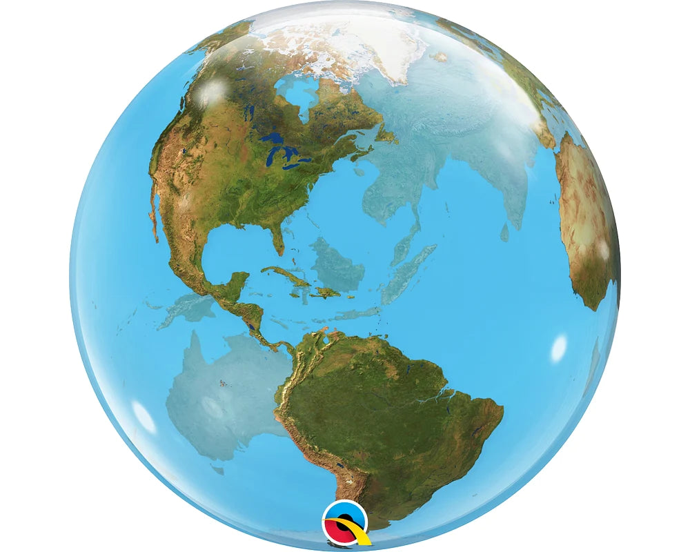 planet earth bubble balloon