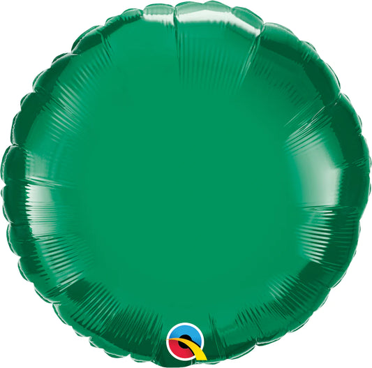 round emerald green balloon