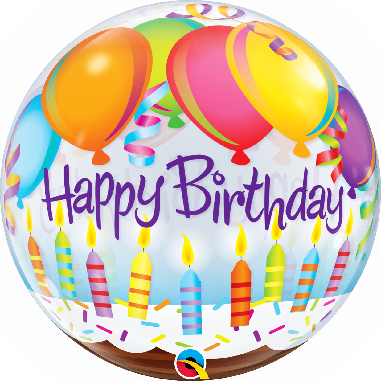 Bubble B-day Balloons & Candles