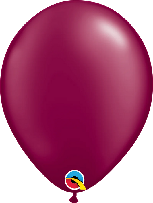 pearl burgundy red balloon
