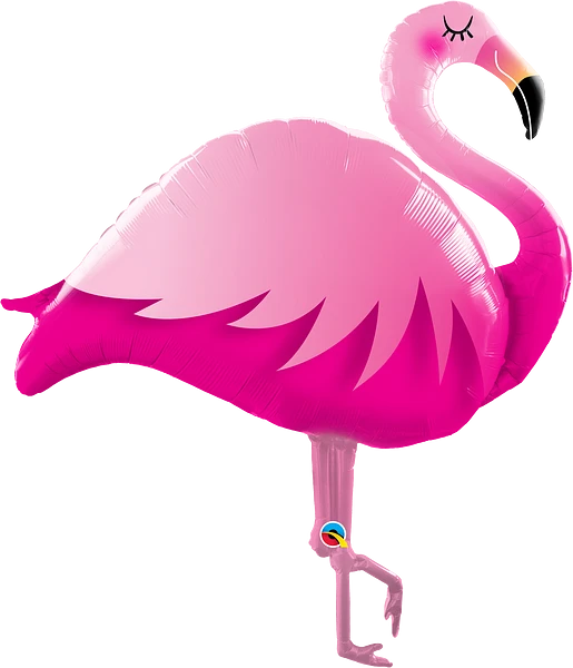 pink flamingo shaped balloon