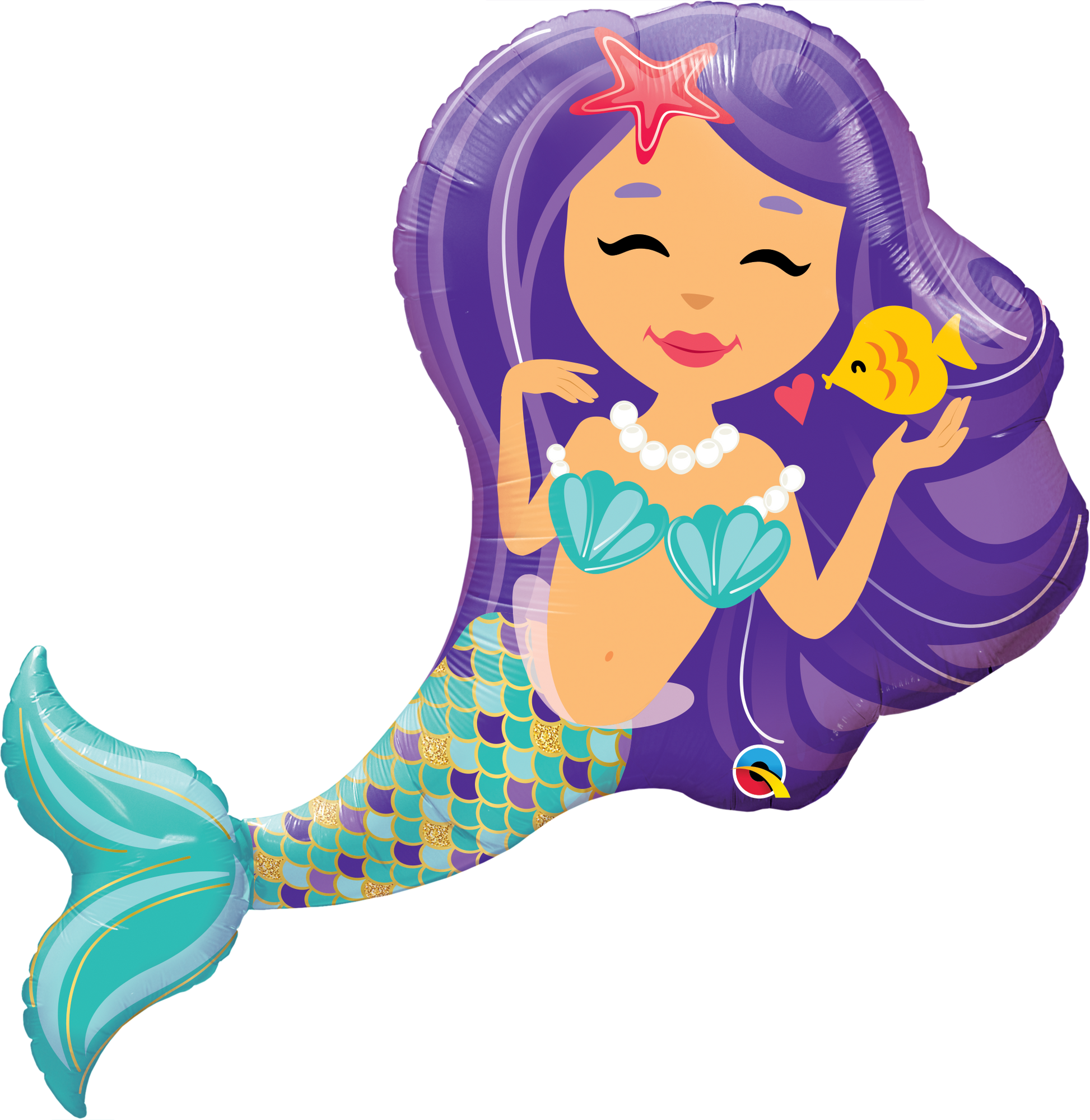mermaid shaped balloon