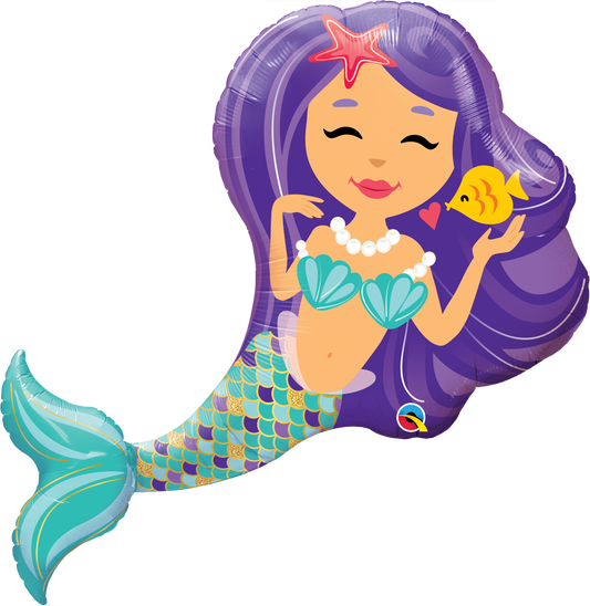 mermaid shaped balloon
