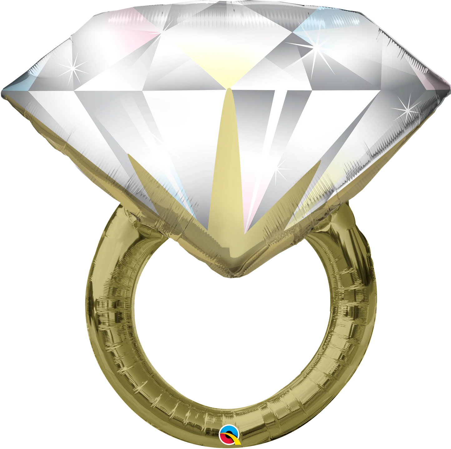 diamond wedding ring shaped balloon