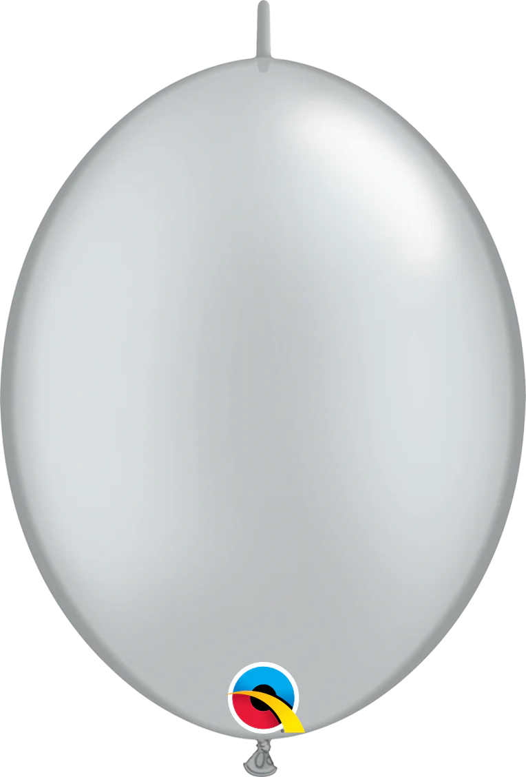 metallic silver quicklink balloon