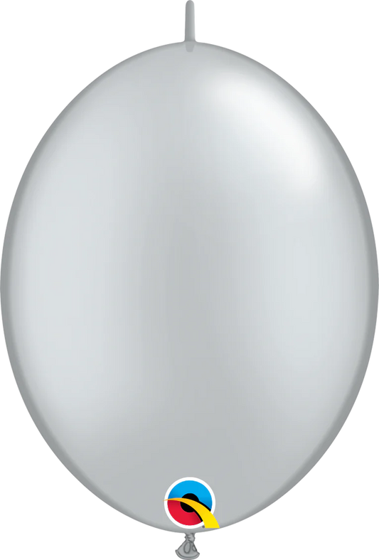 metallic silver quicklink balloon