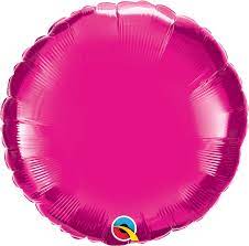 round magenta balloon